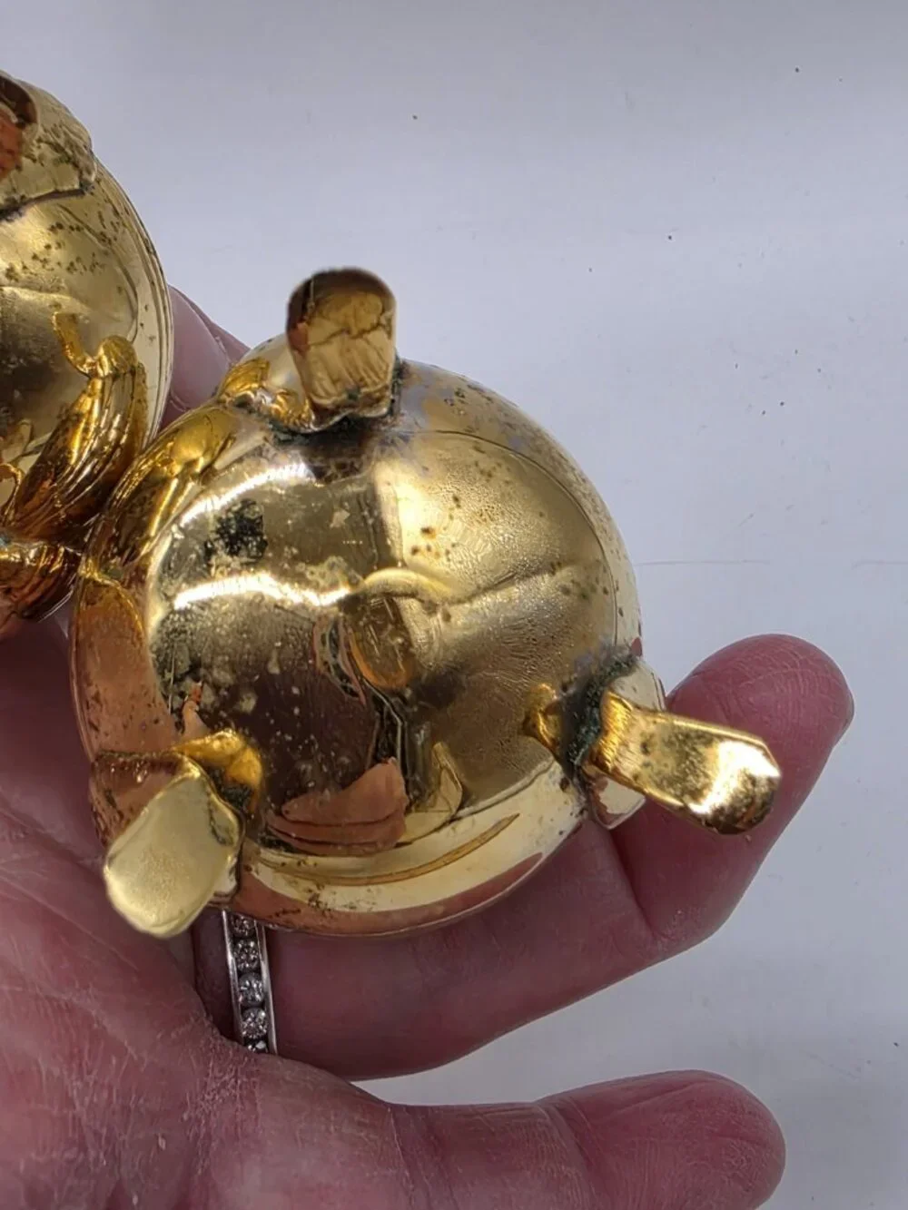 Electroplated 24K Gold Salt & Pepper Shakers Elegant Wedding Holiday Vintage